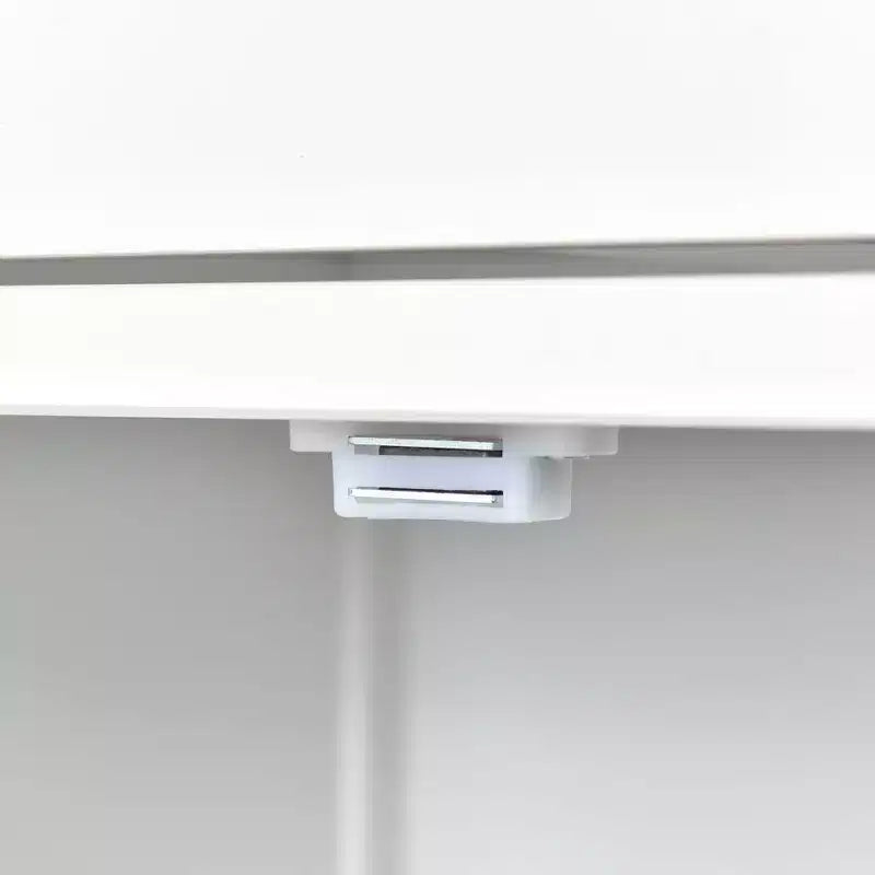 54.3-Inch Kitchen Island Cart with Solid Wood Top, Locking Wheels, 4-Door Cabinet, 2 Drawers, Spice Rack and Towel Rack, White