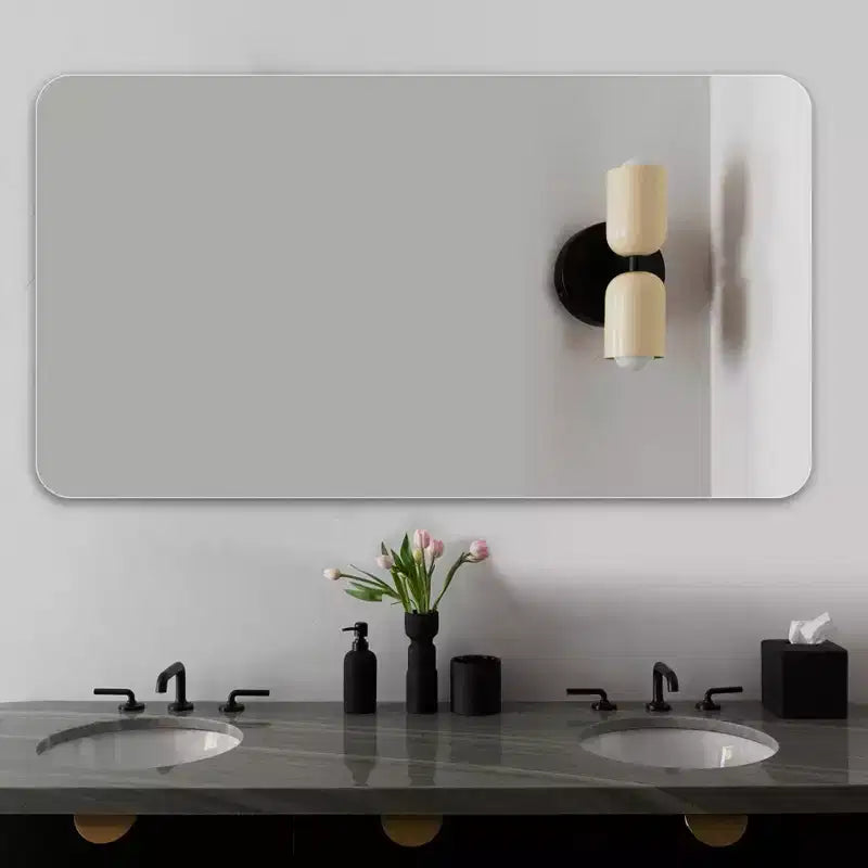 40x30-Inch Wall Mounted Bathroom Vanity Mirror, Anti-Fog and Waterproof