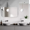 40x30-Inch Wall Mounted Bathroom Vanity Mirror, Anti-Fog and Waterproof