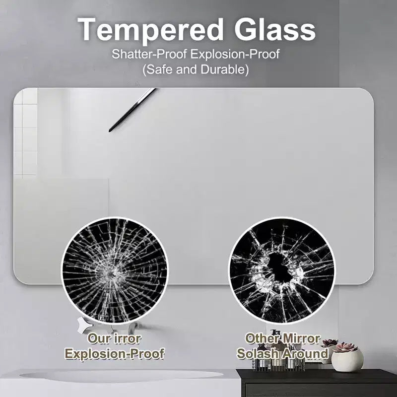40x30-Inch Wall Mounted Bathroom Vanity Mirror, Anti-Fog and Waterproof