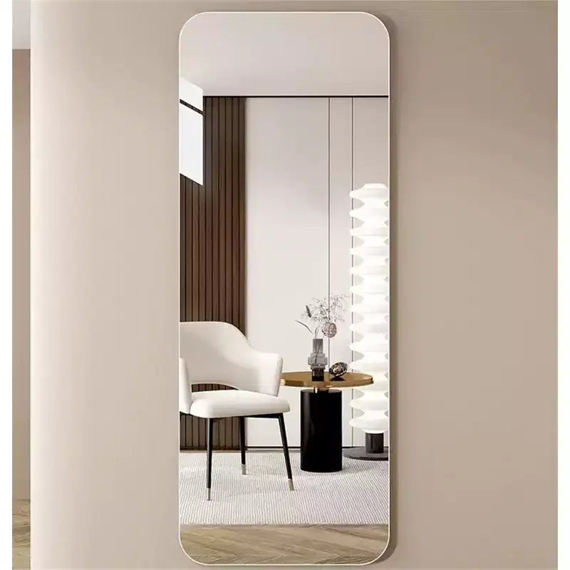 60x15-Inch Full Length Round Corner Wall Mirror for Living Room, Bedroom and Cloakroom