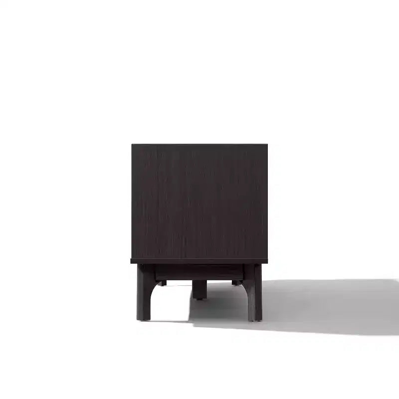 63-Inch TV Stand with Faux Marble Top for TVs Up to 65 Inches, Black Media Console