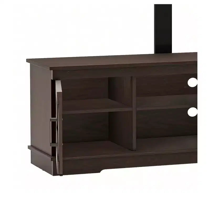 Farmhouse TV Stand with Height Adjustable Mount for TVs Up to 70 Inches, Entertainment Center Media Console for Living Room