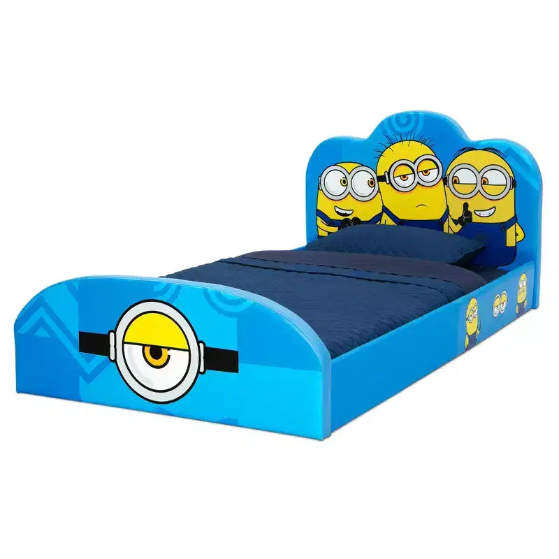 Minions Upholstered Twin Bed for Kids