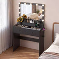 White Makeup Vanity Table with 2 Drawers