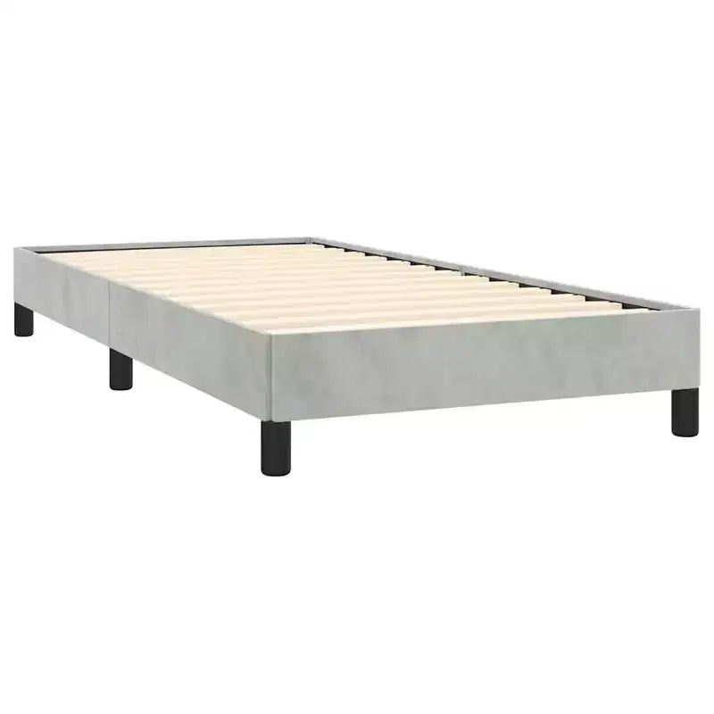 Upholstered Bed Frame, Light Grey