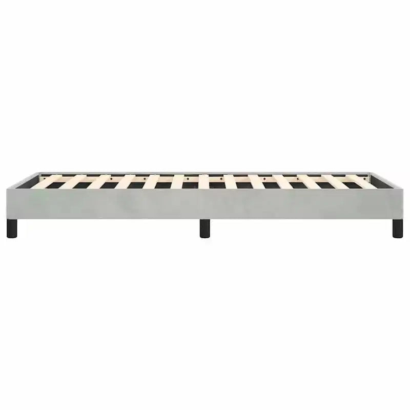 Upholstered Bed Frame, Light Grey