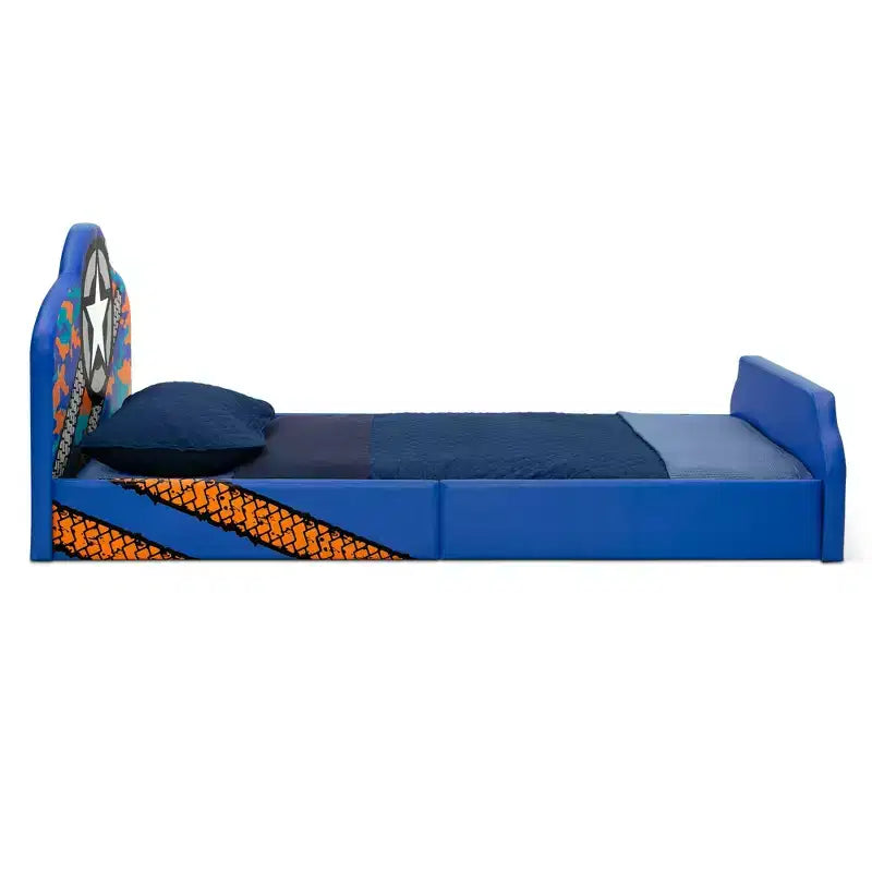 Jeep Upholstered Twin Bed for Kids