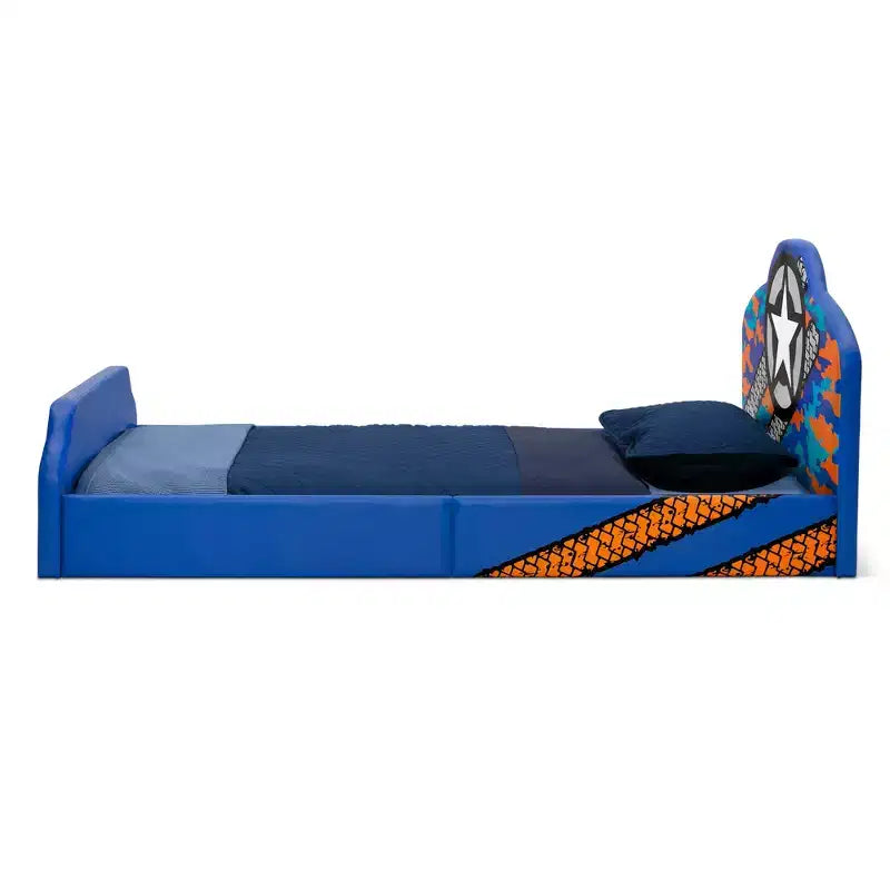 Jeep Upholstered Twin Bed for Kids