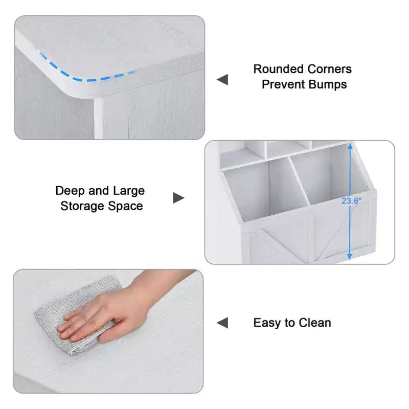 Kids Bookshelf and Toy Storage Organizer with Toy Shelf and Storage Bins for Toddlers