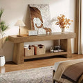 63-Inch TV Stand for 55/60/65/70-Inch TVs, 2-Tier Wooden Entertainment Center for Living Room and Bedroom