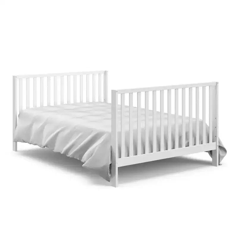 6-in-1 Convertible Crib with Detachable Canopy Playhouse